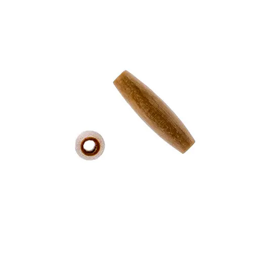 Elongated Oval Wooden Beads – Euro Cut, 4.5X16Mm, Natural Grain, 50 Pieces 1