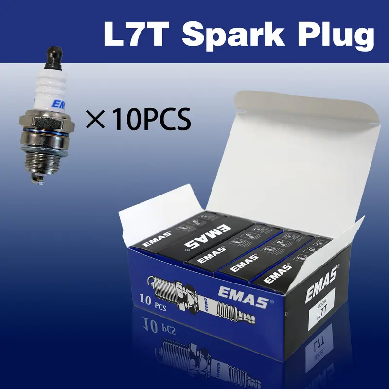Emas L7T Spark Plug – Direct Replacement For Ngk Bm6A & Champion Cj8 Chainsaw Engines (20-Box Lot) 1