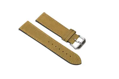 Eoniq Nubuck Leather Strap – Warm Cognac Brown Tone 1