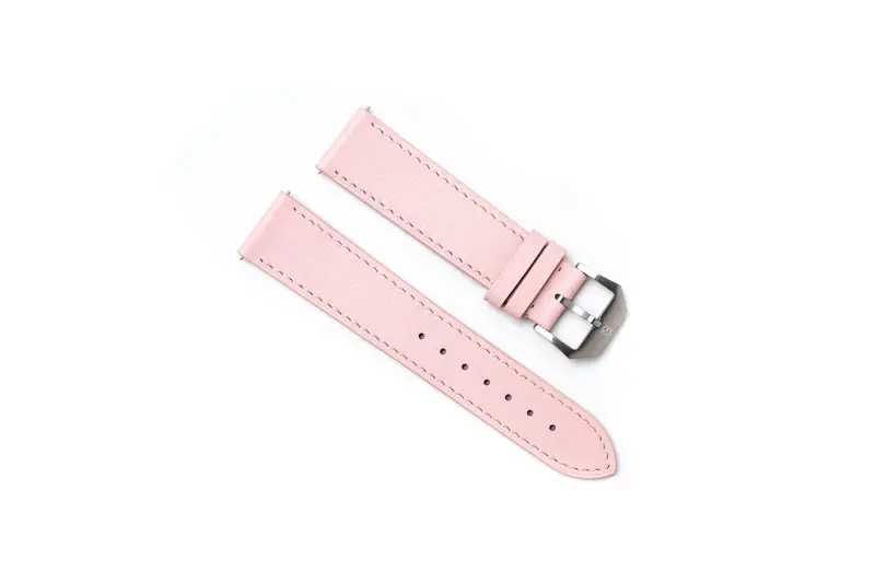 Eoniq Verona Pink Leather Watch Strap 1