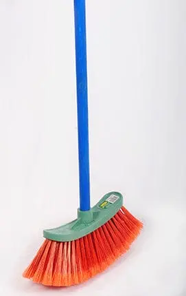 Eterna Curved-Tip All-Purpose Broom – Ergonomic Design For Efficient Edge & Corner Cleaning – Gp04 1