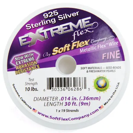 Extreme Flex 19-Strand Jewelry Wire – Sterling Silver Coated 1