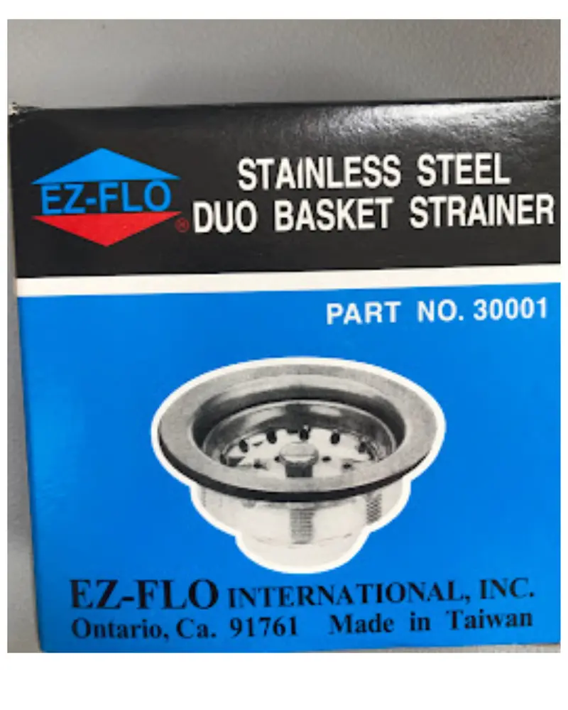 Ez Flo Stainless Steel Basket Strainer, 3.5–4.5 Inch Adjustable Fit (Model #30001) 1