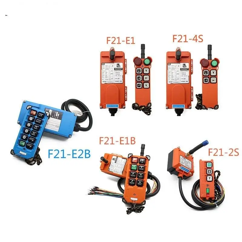 F21-E1B & E2B-8 Wireless Industrial Remote Switches – Crane & Lift Control Systems 1