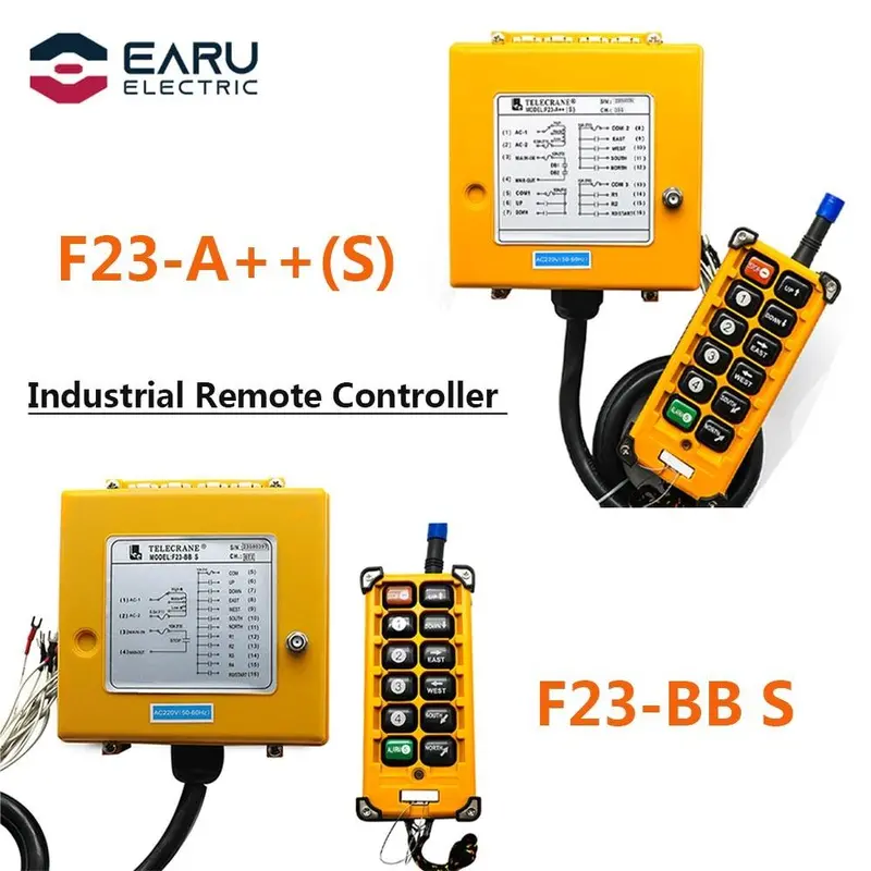 F23-A++(S) & F23-Bb S Wireless Crane Remote Controls – Speed-Adjustable Industrial Lift Systems 1