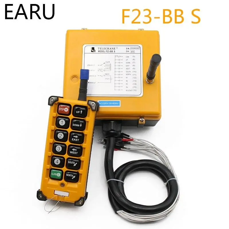 F23-Bb Industrial Wireless E-Stop Remote Kit – Hoist & Crane Speed Control With Emergency Shutdown 1
