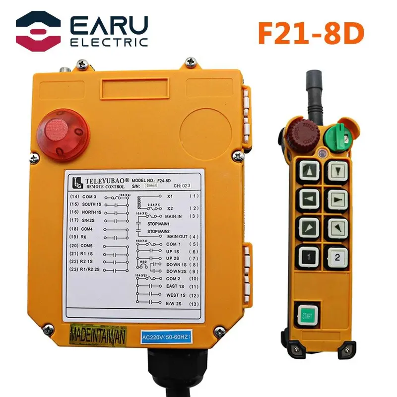 F24-8D Dual-Speed Wireless Crane Remote Control – Industrial Grade, Multi-Voltage Support 1