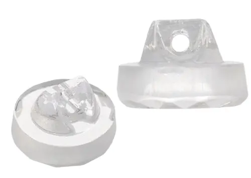 Faceted Glass Button With Shank – 10Mm Crystal Finish 1