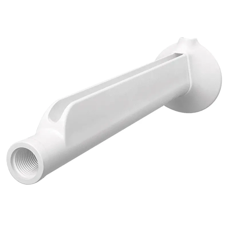 Fame Super White Shower Pipe – Single Outlet, High-Gloss Pvc Fixture For Modern Bath Installations (Model Pac069068) 1