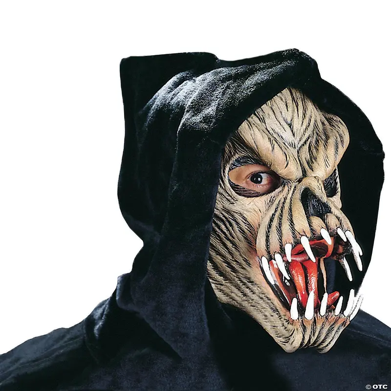 Fang-Focused Monster Halloween Mask With Detailed Dentition 1