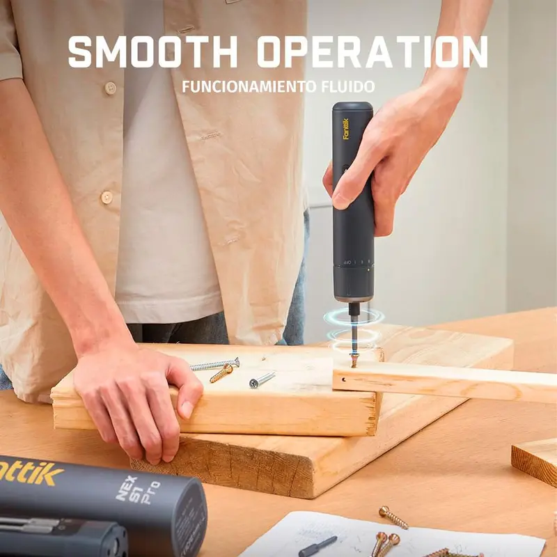 Fanttik Cordless Electric Screwdriver – Compact, Led-Illuminated Tool With Precision Torque Control (Model 498161) 1