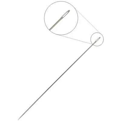 Fine Japanese Beading Needle #16 With Silver Eye – 0.41Mm × 48.5Mm 1
