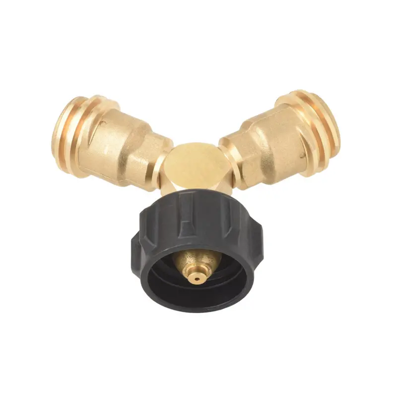 Flame King Ab225 Propane Y-Splitter Valve – Dual-Outlet Distribution Fitting 1