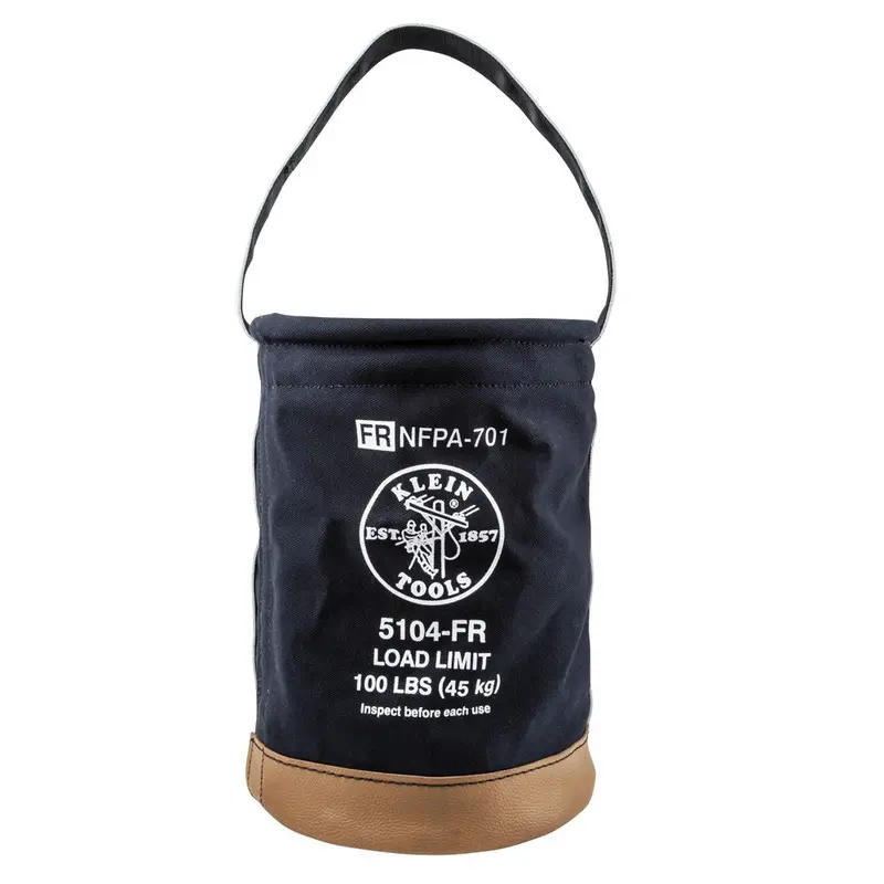 Flame-Resistant Canvas Bucket – 12-Inch Fire-Safe Material Handling Container 1