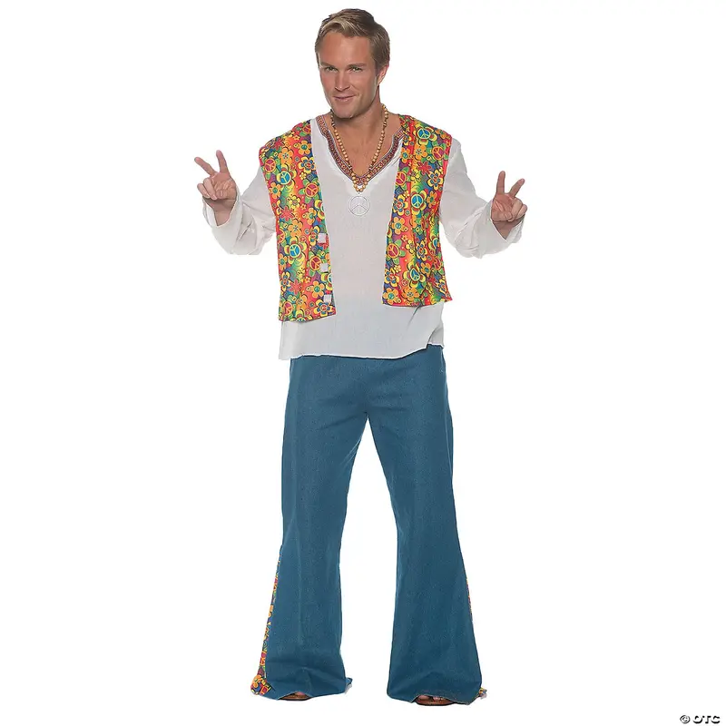 Floral Hippie Vest For Men 1