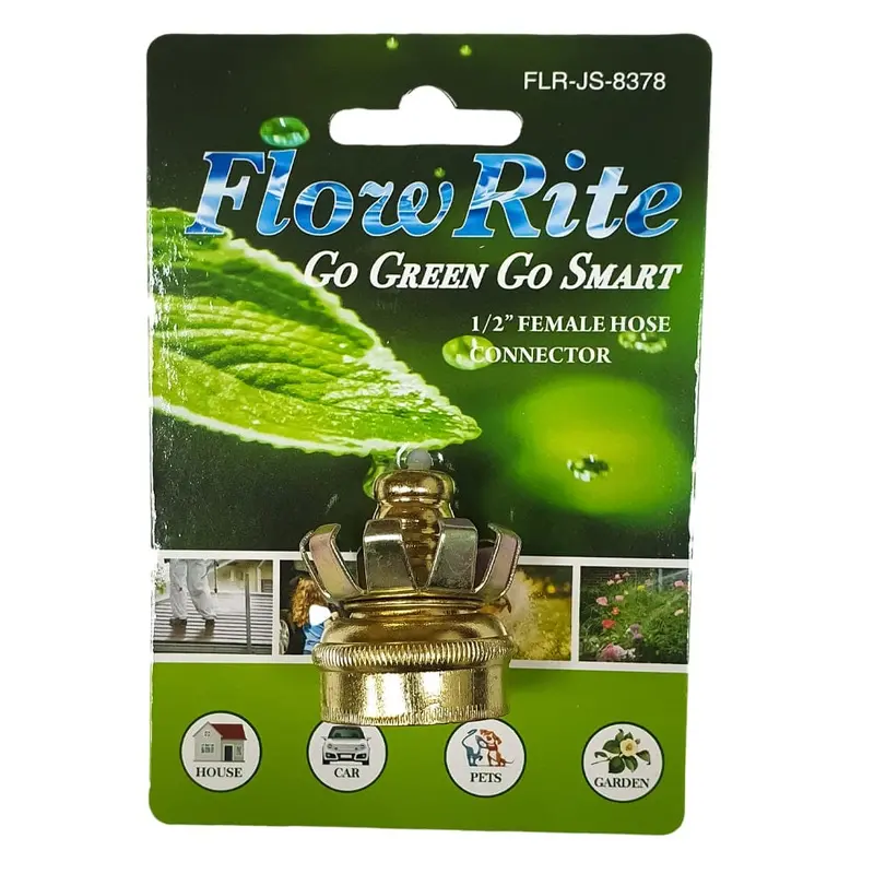 Flow Rite 1/2-Inch Female Hose End Connector – Corrosion-Resistant Metal Fitting For Secure Hose Attachments – Fg-Js-8378 1