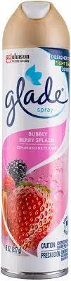 Glade Bubbly Berry Splash Aerosol Air Freshener, 8 Oz – Gldppaersbbs8 1