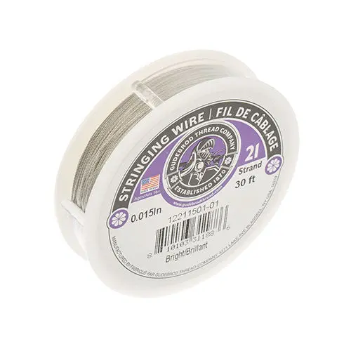Gudebrod 21-Strand Stainless Steel Beading Wire – Premium Flexible Cord 1