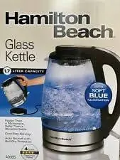 Hamilton Beach 1.7L Electric Glass Kettle – Rapid-Boil Cordless Design With Auto Shut-Off, 40865 1