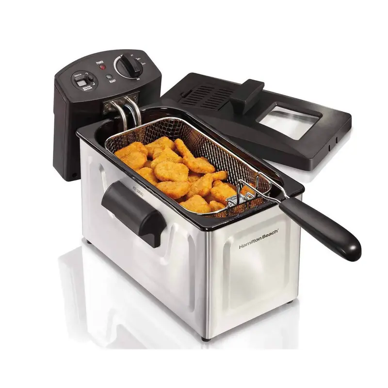Hamilton Beach 12-Cup Digital Deep Fryer With Timer – Model 35032 1