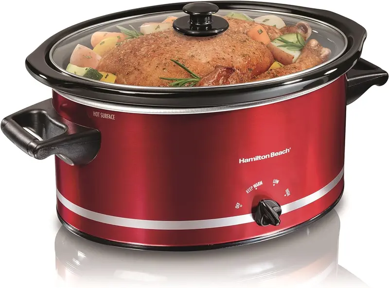 Hamilton Beach 8-Quart Slow Cooker – Programmable Digital Crockpot With Keep-Warm Function 1