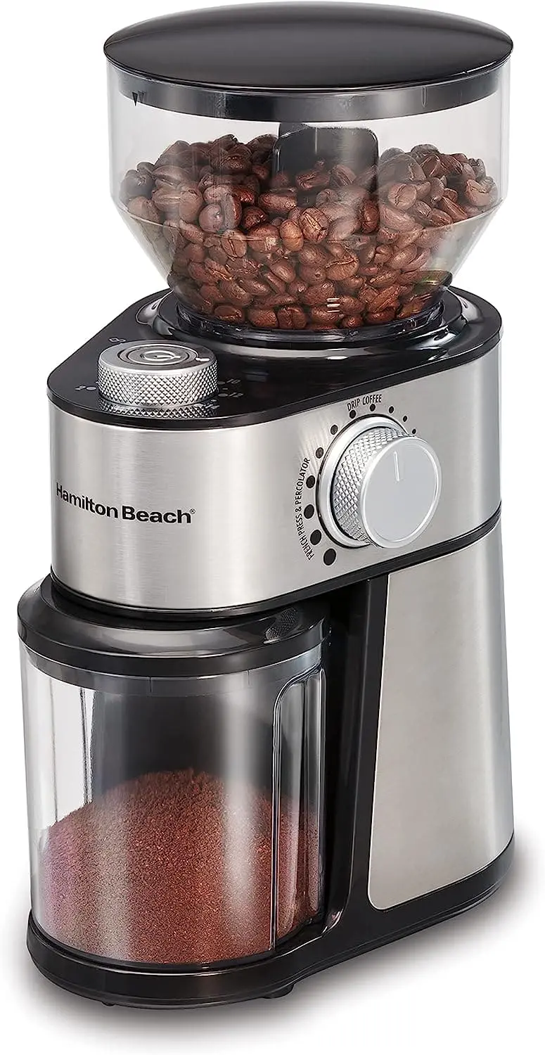 Hamilton Beach 80385 Burr Grinder – 18 Adjustable Settings, 2–14 Cup Capacity 1