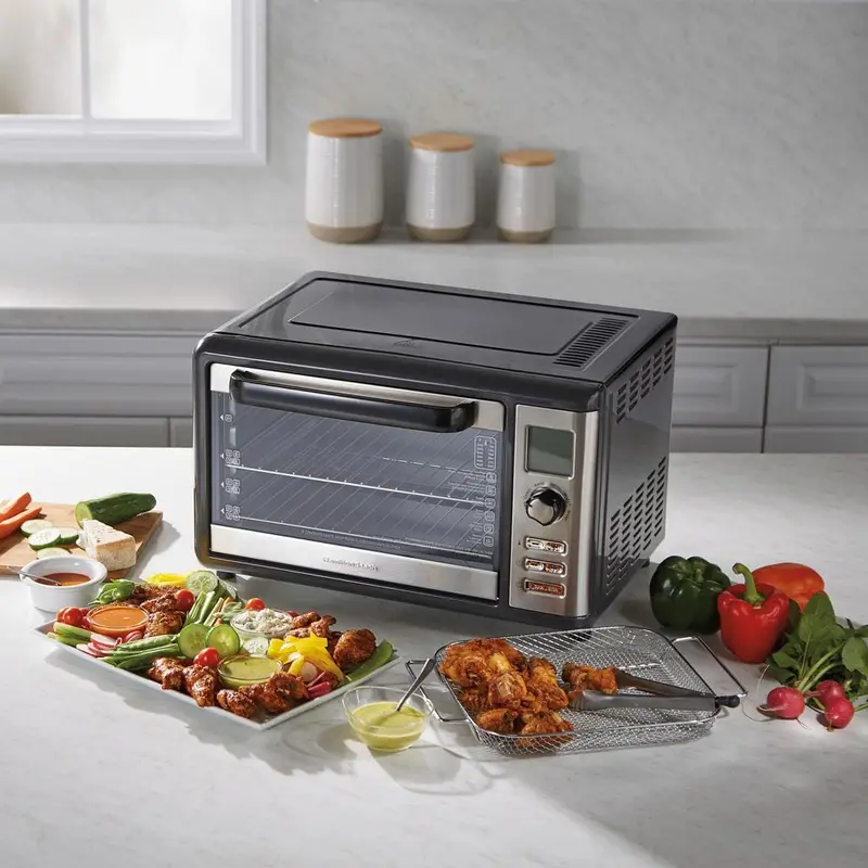 Hamilton Beach Air Fryer Oven – 6-In-1 Countertop Appliance With Bake, Roast, Air Fry, Reheat, Toast & Broil Functions (Model 485845) 1