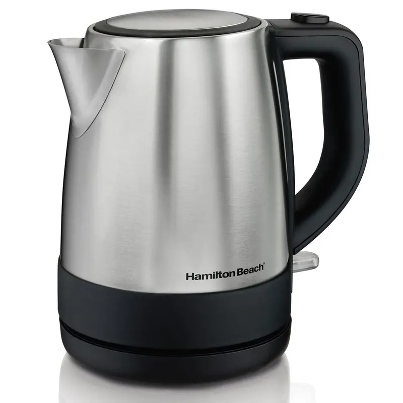 Hamilton Beach Stainless Steel Electric Kettle – 1-Liter Rapid-Boil Appliance 1