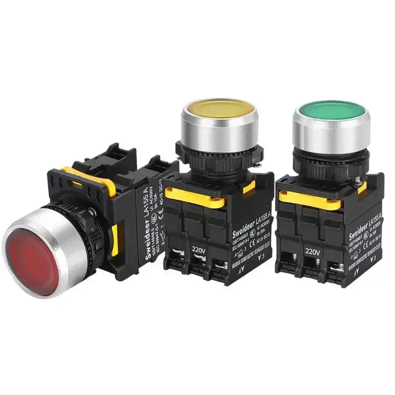 Heavy-Duty 22Mm Led Push Button Switch – Ip67-Rated, Dual Function (Momentary/Latching), 10A Load Capacity 1