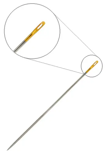 Heavy-Duty Japanese Beading Needle #10 – Gold Eye, 0.53Mm × 33Mm 1
