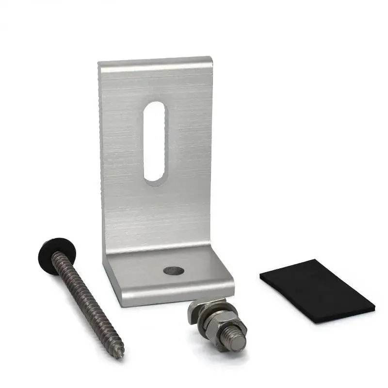 Heavy-Duty L-Shaped Aluminum End Clamp – Precision-Fit Solar Panel Mounting Hardware For Framed Modules 1