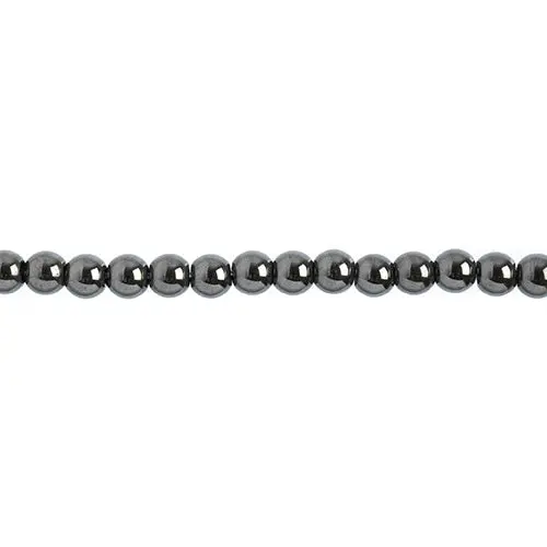 Hematite Round Beads – Silvery Metallic, Natural Mineral, Semi-Precious, Earth'S Jewels 1