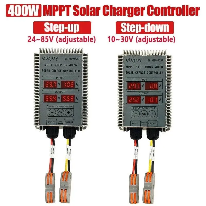 High-Efficiency Mppt Solar Charge Controller – 200W–400W, Wide Input Range, Aluminum Housing 1