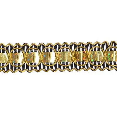 Holographic Single Box Metallic Trim, 0.5-Inch Width 1