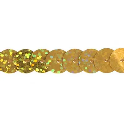Holographic Slung Sequin Trim – 10Mm Single-Row, Iridescent Finish 1