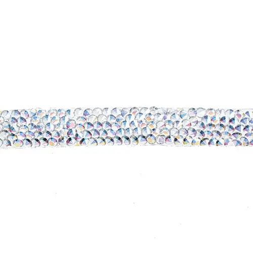 Hot-Fix Resin Trim: Crystal Crush Pattern With Aurora Borealis Finish (5M) 1