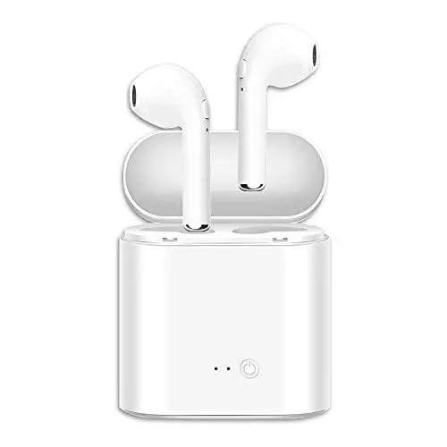 I7S Tws Bluetooth 5.0 Wireless Earbuds – Noise-Resistant, Waterproof, With Charging Case (White) 1