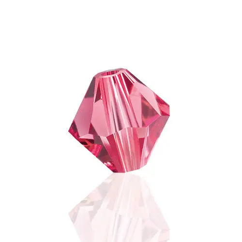 Indian Pink Czech Crystal Rondell Beads – Preciosa 451-69-302 1