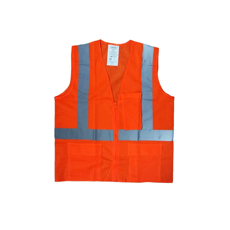 Ironwear Orange High-Visibility Survey Vest – Ansi Class 2 Compliant 1