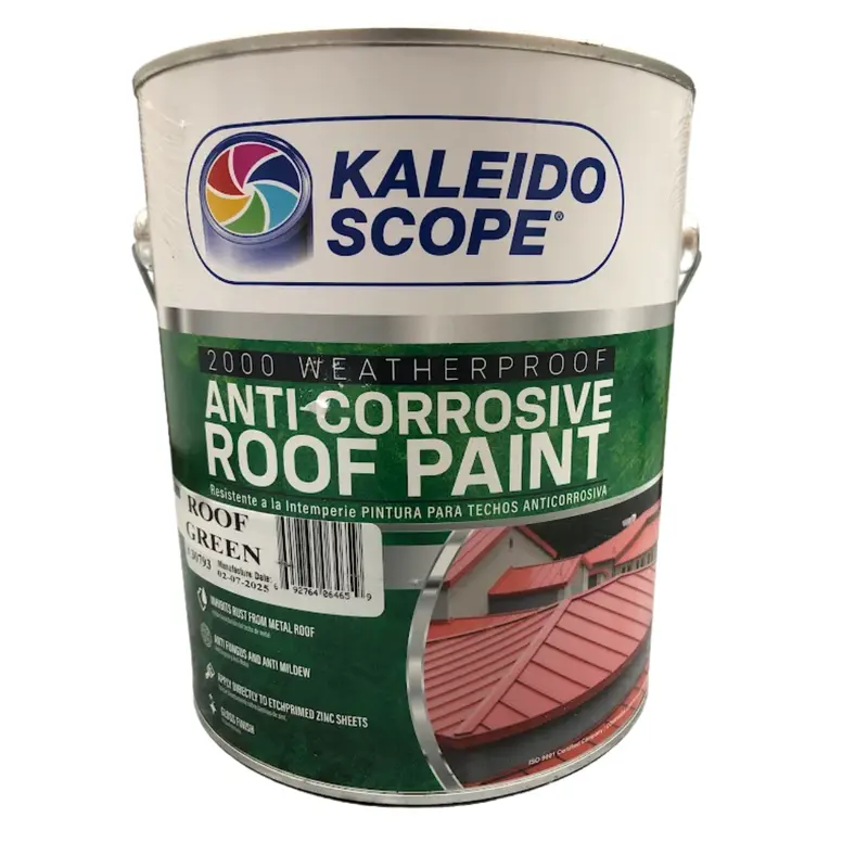 Kaleidoscope Roof Green Anti-Corrosive Paint – 1-Gallon Protective Coating 1