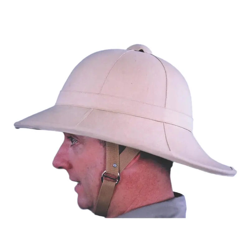 Khaki Wolseley Pith Hat For Outdoor Adventures 1