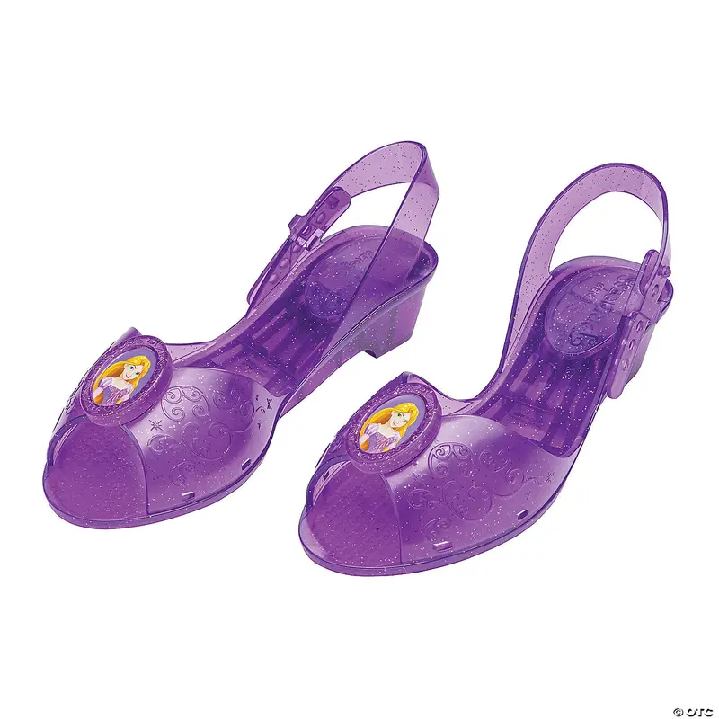 Kids Rapunzel Jelly Shoes – Tangled-Themed Transparent Sandals 1