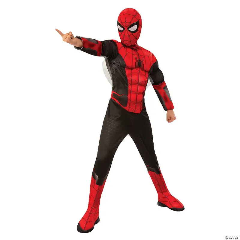 Kids Red & Black Spider-Man Costume – Far From Home Deluxe 1