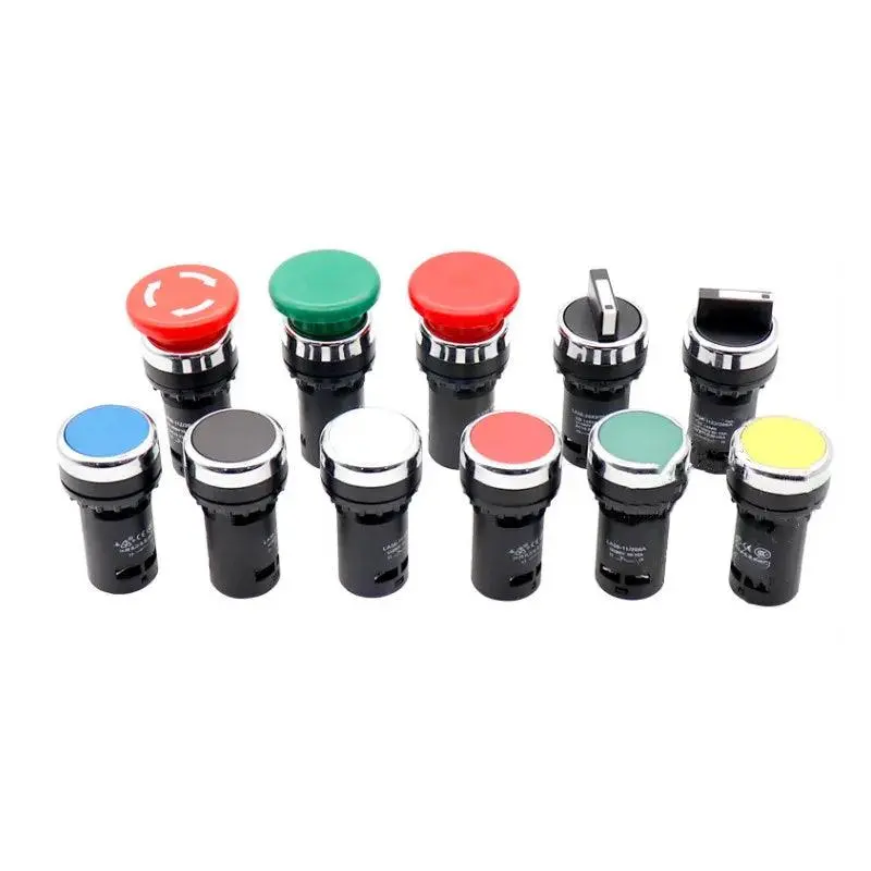 La38-11/206A 22Mm Momentary Push Button Switch – Industrial Control Panel Start/Stop Button 1