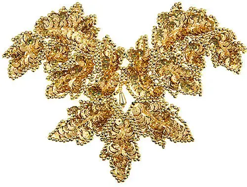 Laser-Cut Beaded Sequin Motif 2