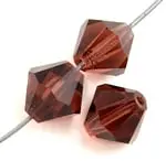 Light Burgundy Aurora Borealis Czech Crystal Rondell Beads – Preciosa 451-69-302 1