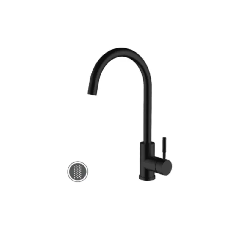 Luxury Home Single-Handle Kitchen Faucet In Matte Black – Modern Pull-Down Tap With Dual Finish (Model K127W03312, Ja1022) 1