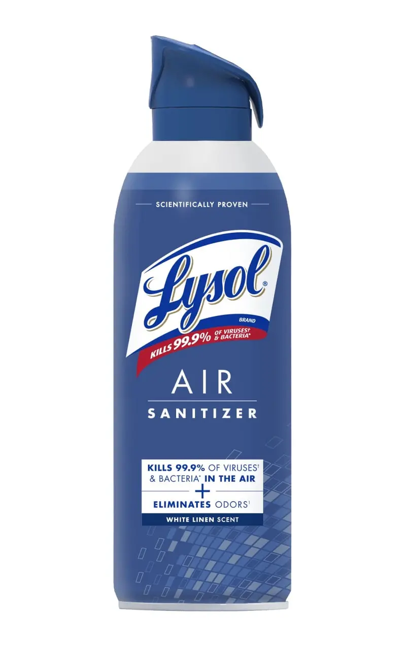 Lysol Air Sanitizer Spray – White Linen Scent, Odor Neutralizer And Surface Disinfectant 1