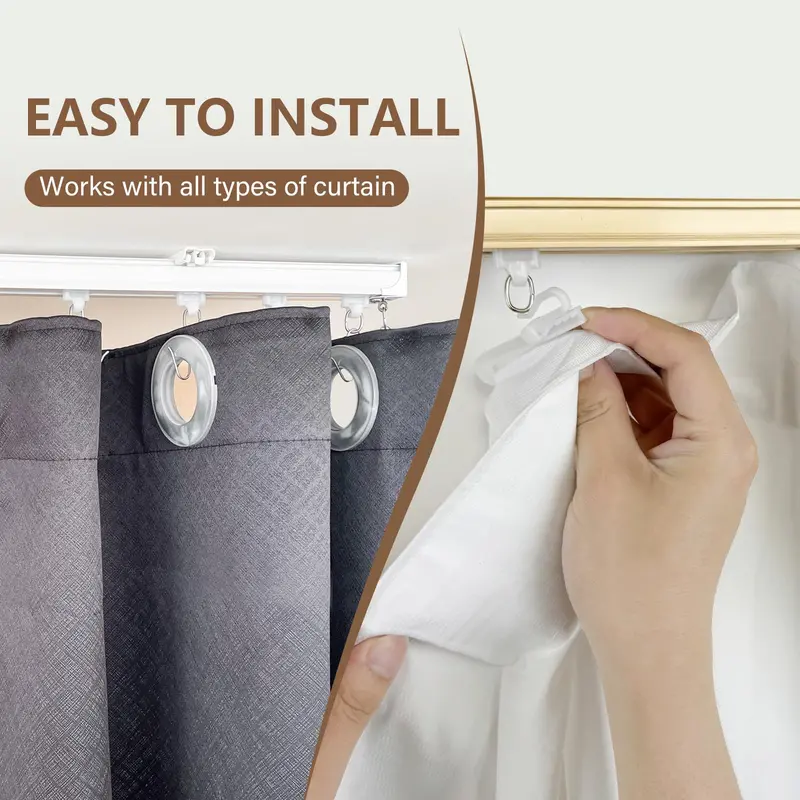 Makefeile Extra-Long Ceiling Or Wall-Mounted Curtain Track – 9 Ft Sliding Rail For Living Rooms And Bedrooms 1