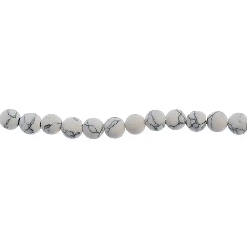Matte White Howlite Round Beads – Porous Texture, Natural Stone, Earth'S Jewels Series 1